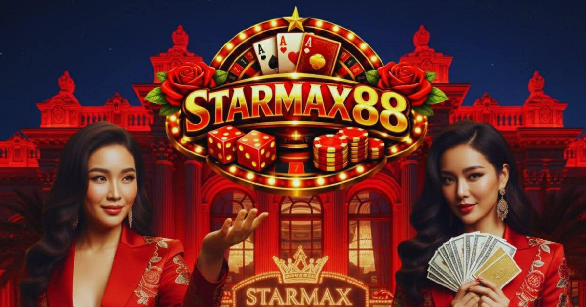 STARMAX88 Casino Welcome Banner - Reach the Max, Win Like a Star